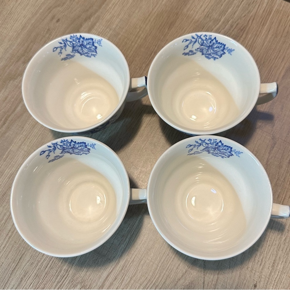 Royal Doulton The Kirkwood Blue set of 4 Tea Cups - Picture 2 of 4